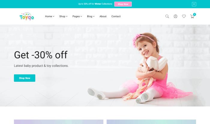 儿童玩具电商网站模板