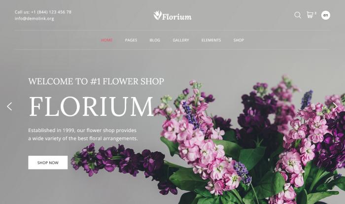 精美在线花店配送服务网站模板