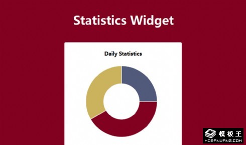 周月年统计工具组件响应式网页模板
