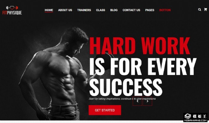 BMI健身中心网站模板