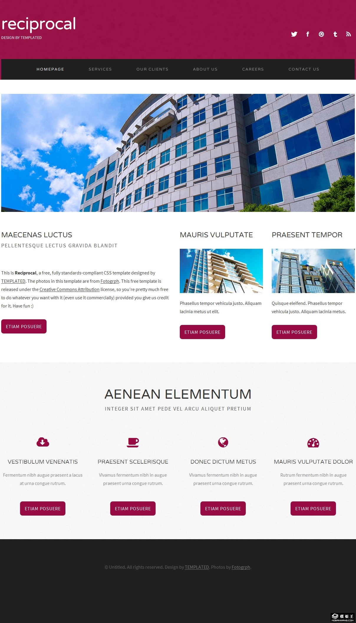 互动服务公司网页模板