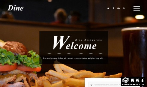 宴席精致餐饮响应式网站模板