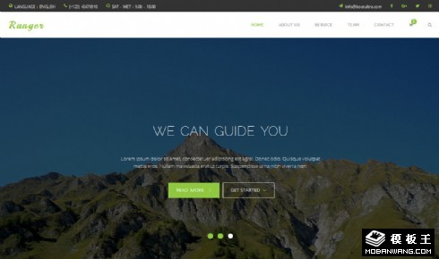 创意指导团队响应式网页模板