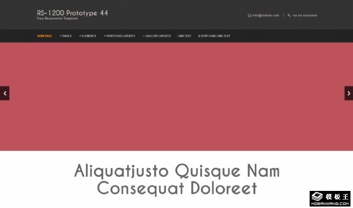 黑白信息动态网站模板系列44