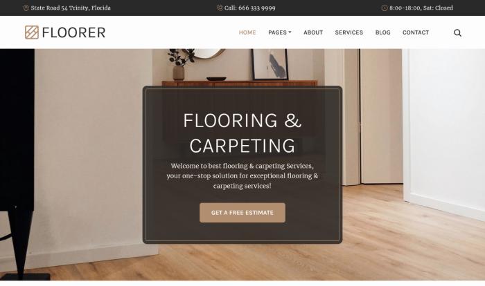 木地板品牌公司网站模板