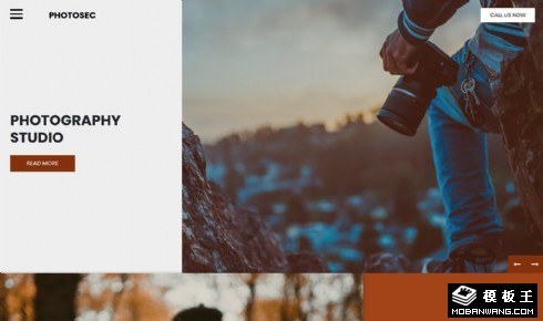 杂志摄影师展示网页模板