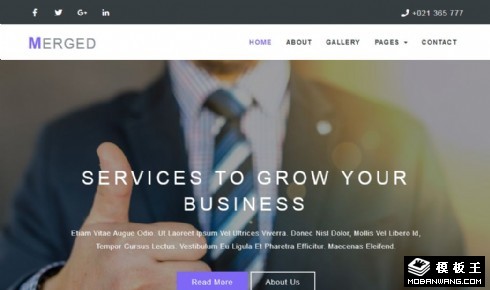 企业融资服务响应式网页模板