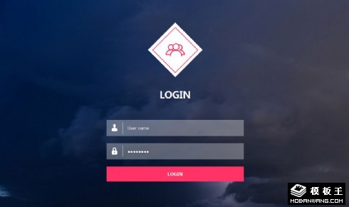 乌云登录表单网页模板