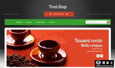 甜品餐厅响应式网页模板