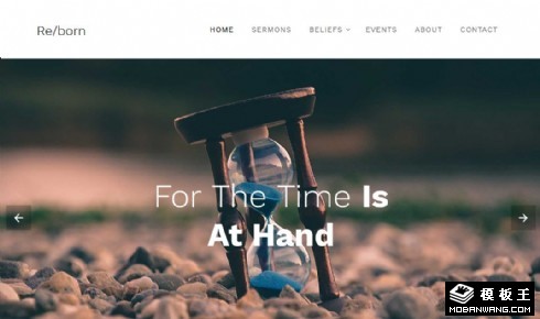 教堂信仰展示响应式网页模板