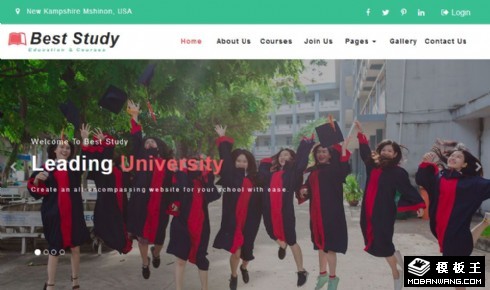 教育课程定制响应式网页模板