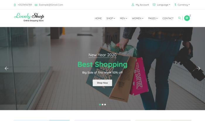 在线购物电商网站模板