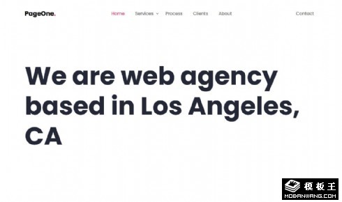 简洁业务案例动态响应式网页模板