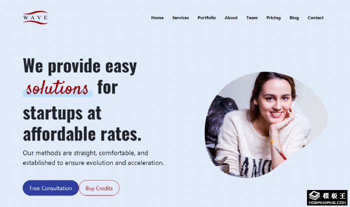 创意时尚数字摄影网页模板