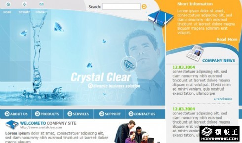 清亮商务动态网页模板