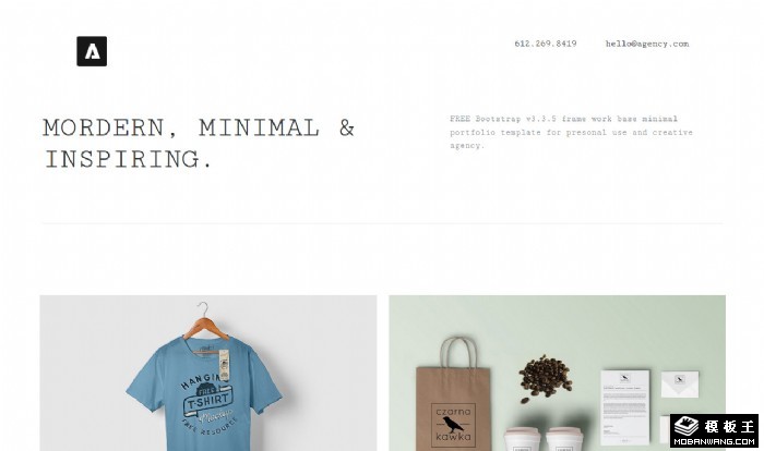 简约创意产品展示网页模板