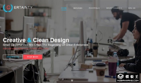 创新产品团队响应式网站模板