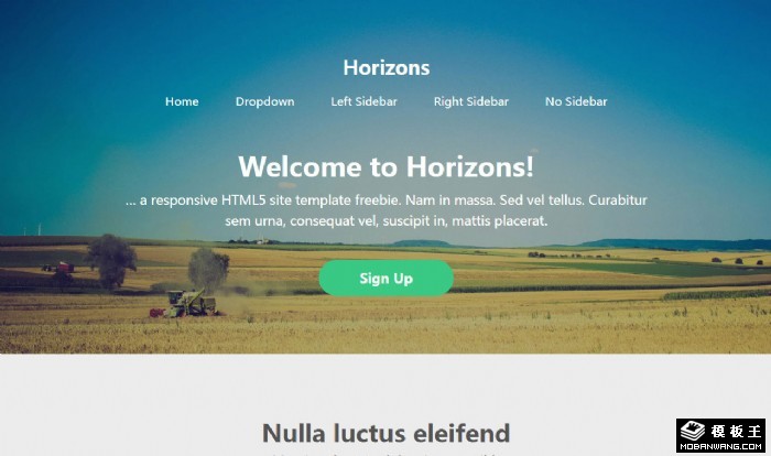 小型机构信息网站模板