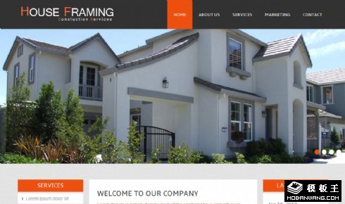 房屋结构设计介绍网页模板