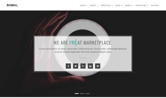 极简排版创意设计网站模板