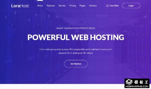 互联网数据服务响应式网站模板