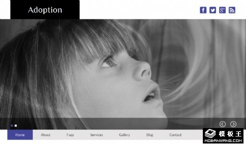 孤儿慈善收养响应式网页模板