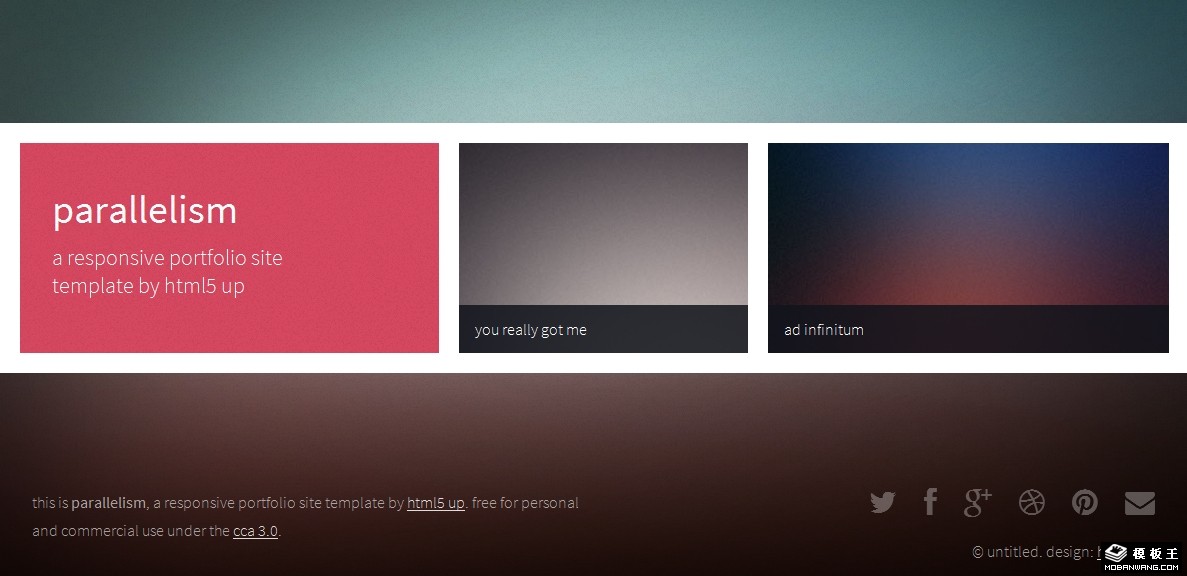 图片浏览响应式网页模板