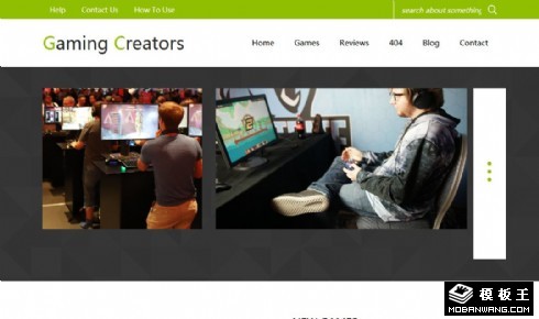 游戏出品发行响应式网页模板
