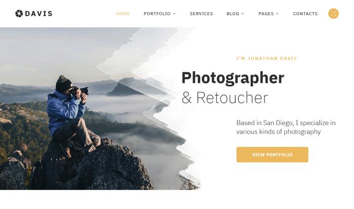 摄影与修图艺术工作室网站模板