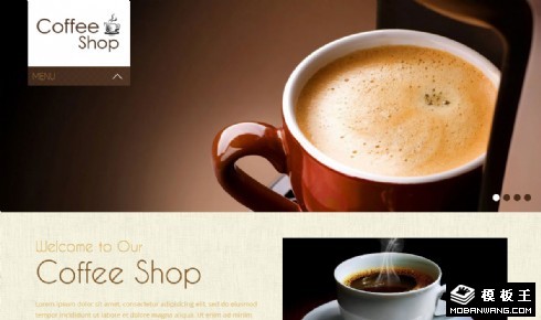 咖啡店介绍网页模板
