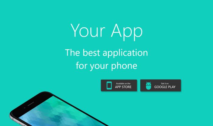 绿色主题APP着陆页模板