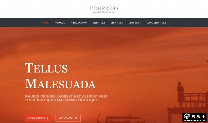 日暮印象信息展示网页模板