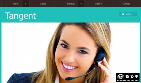 绿色商业管理咨询网页模板