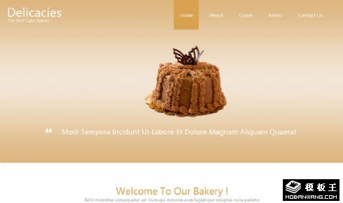 精致美味甜点响应式网页模板
