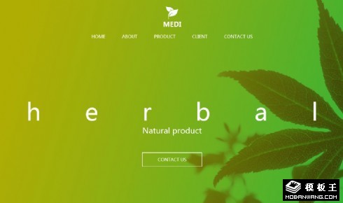 绿色草本天然精油响应式网页模板