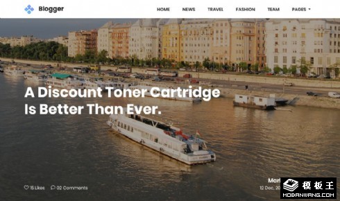 企业动态日志展示响应式网站模板