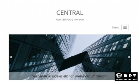 简约企业产品信息响应式网页模板