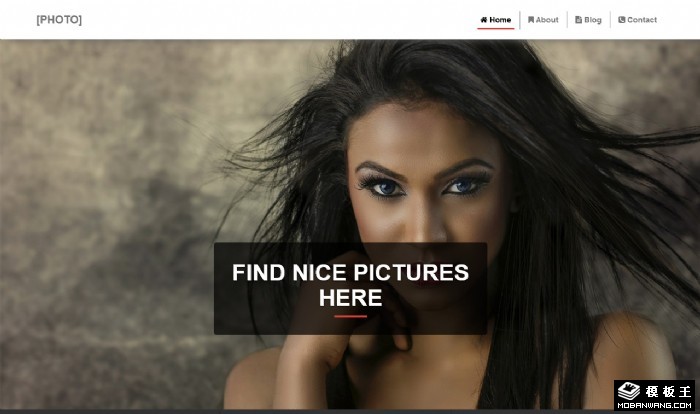 照片图集展示网页模板