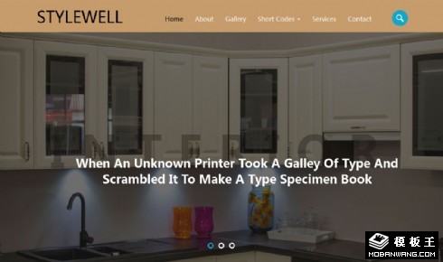 优秀空间设计服务响应式网站模板