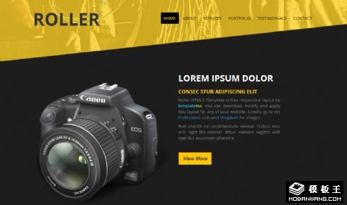 摄影机构动态响应式网页模板