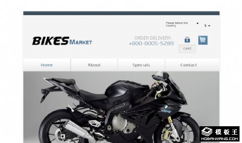 简洁机车销售信息网页模板