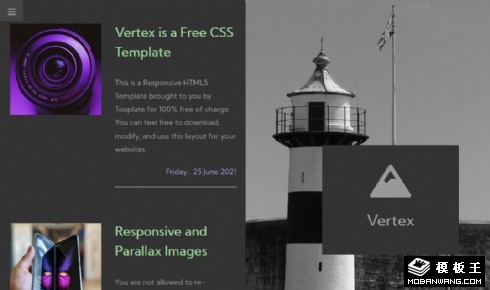 灰黑创意科技展示响应式网页模板