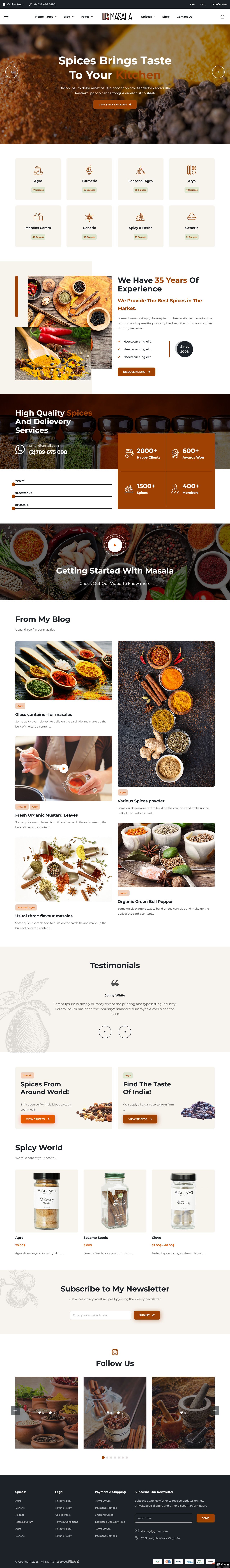 优质香料选购指南网站模板-PC预览