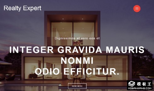 专业高端房产服务响应式网页模板