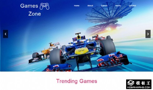 游戏项目开发企业响应式网站模板