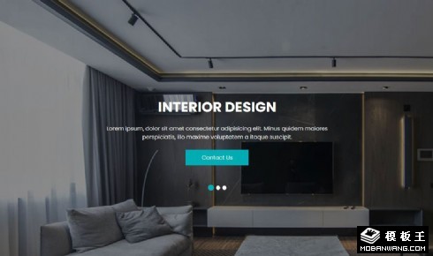 现代艺术家居装饰响应式网页模板