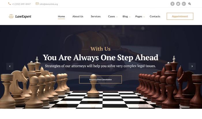 精英法律服务网站模板
