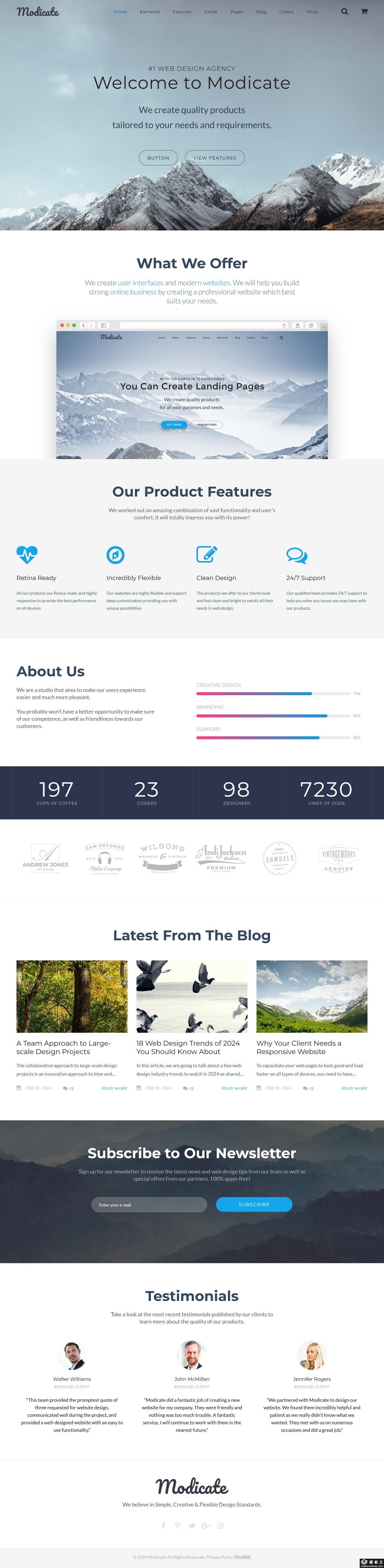 精选企业定制网站模板-PC预览