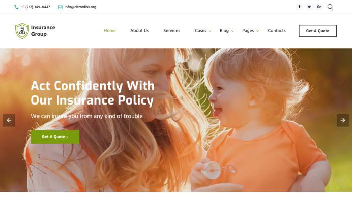 保险集团公司官网模板