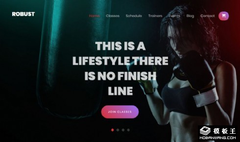 健身训练活动响应式网站模板